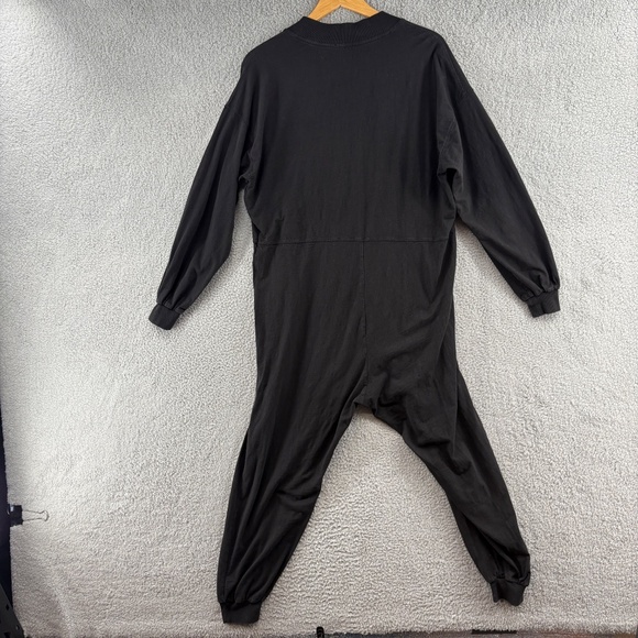 Free People Just Because Onesie Jumpsuit in Black Size Small Oversized Slouchy - Picture 13 of 16